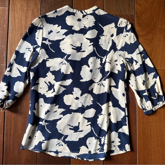 Moncollet French Ruffle Silk Blouson - Picture 2 of 10